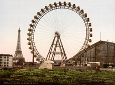 Paris. Ferris wheel, circa 1890