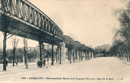 Paris. Metro, Auguste-Blanqui Boulevard, line 2 South
