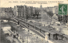 Paris. Metro, Pasteur Boulevard, Breteuil and Invalides Prospects