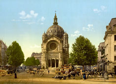 Paris. St Augustine Church, circa 1890