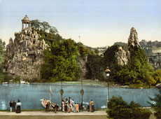 Paris. Buttes Chaumont Park, circa 1890