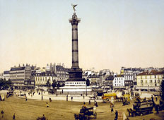 Paris. Bastille Square, circa 1890
