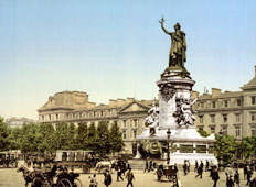 Paris. Republic Square, circa 1890