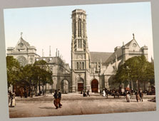 Paris. Church of Saint-Germain-l'Auxerrois, circa 1890