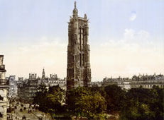 Paris. St James' tower, circa 1890