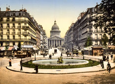 Paris. The Pantheon and Soufflot Street, circa 1890