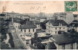 Paris. General view of the Hospital of Saint Joseph, 1909
