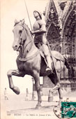 Reims. La Statue de Jeanne d'Arc, 1908