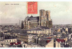 Reims. Panorama du la Cathédrale