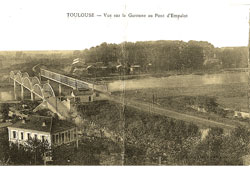 Toulouse. Vue sur la Garonne au Pont d'Empalot