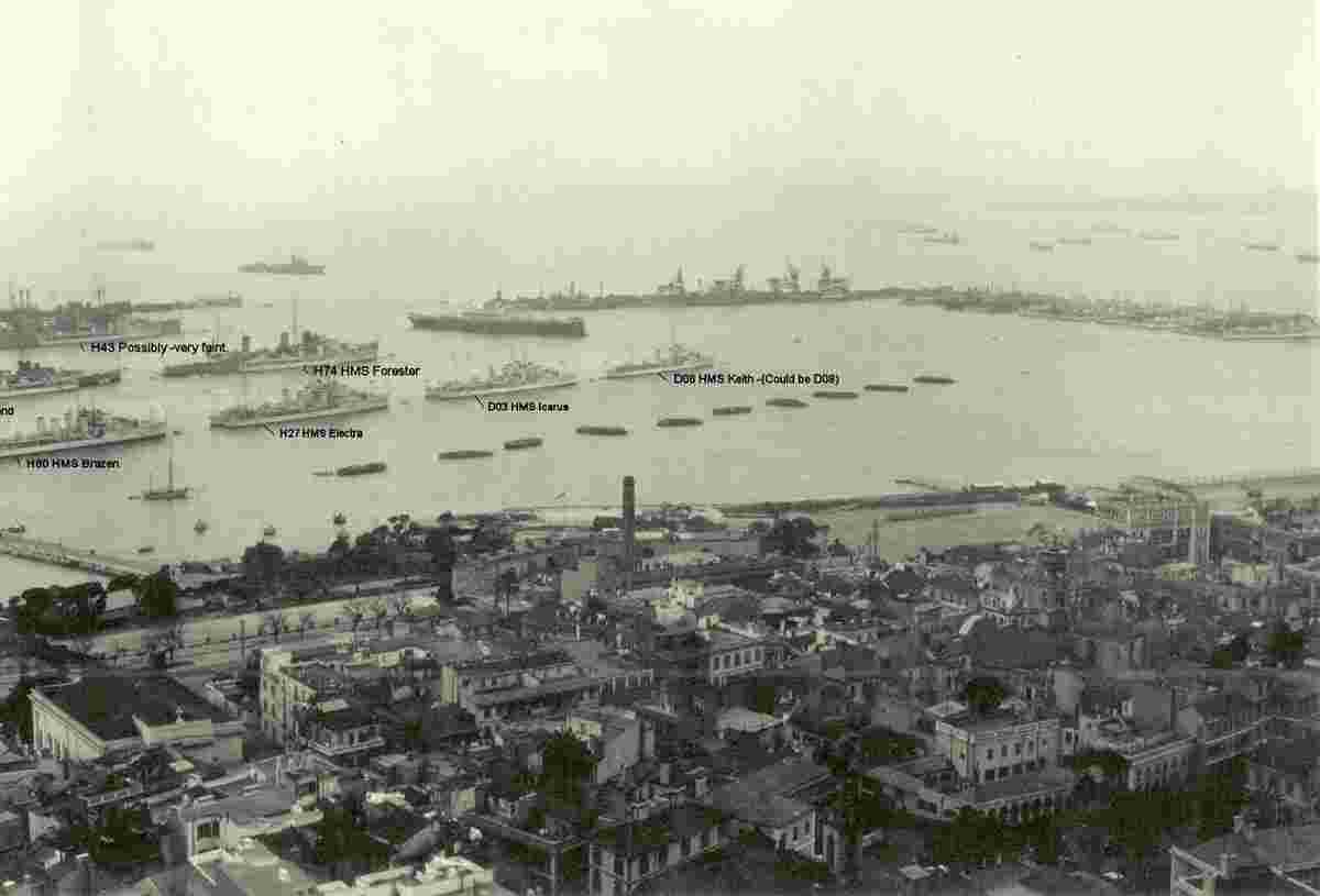 Gibraltar. British Navy in Gibraltar, 1938