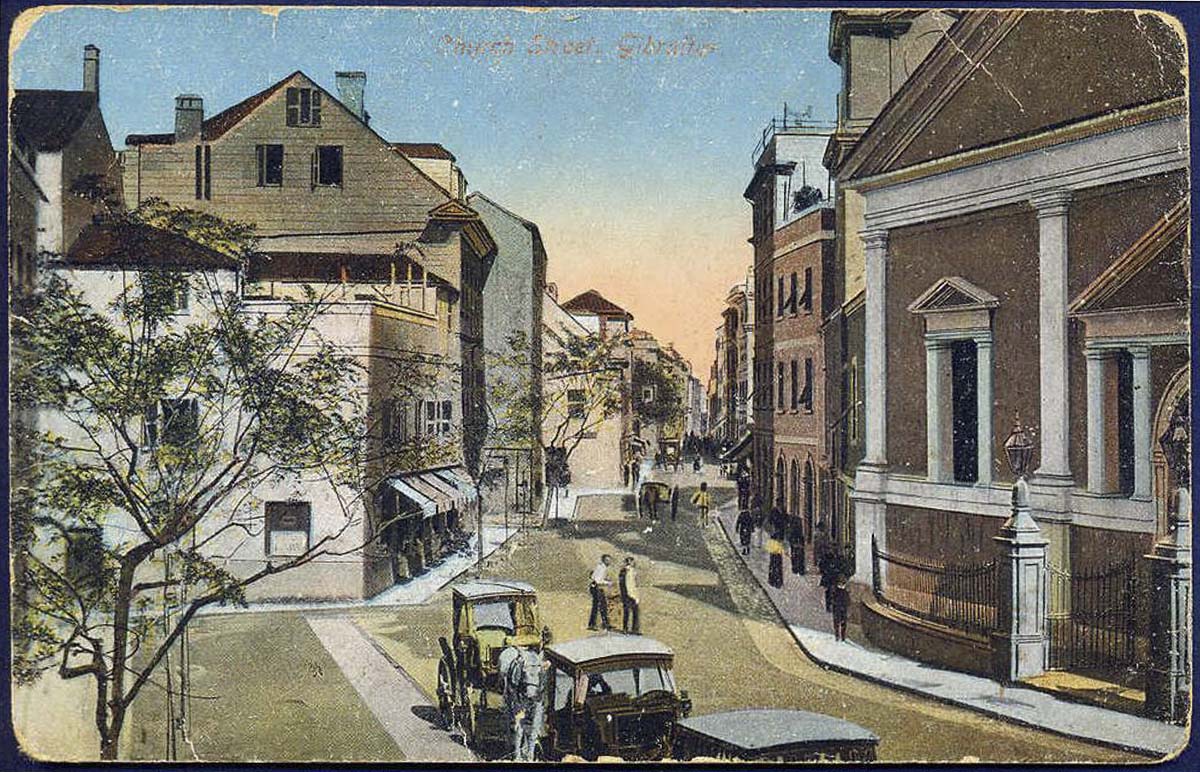 Gibraltar. Church Street, 1923