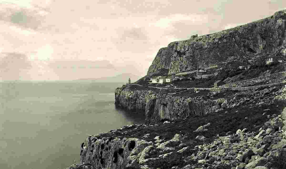 Gibraltar. Governor's Mansion and Lighthouse, 1890