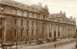 Dublin. Government building on Merrion street