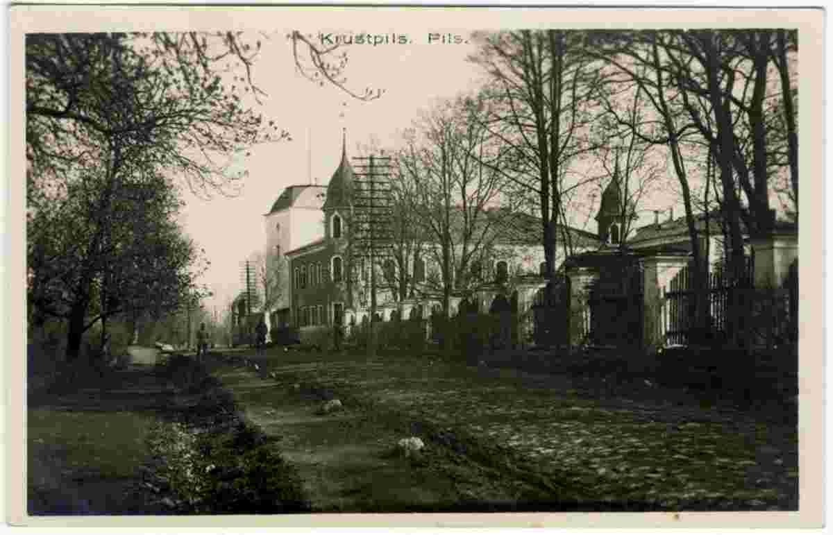 Krustpils - View to Castle, 1933