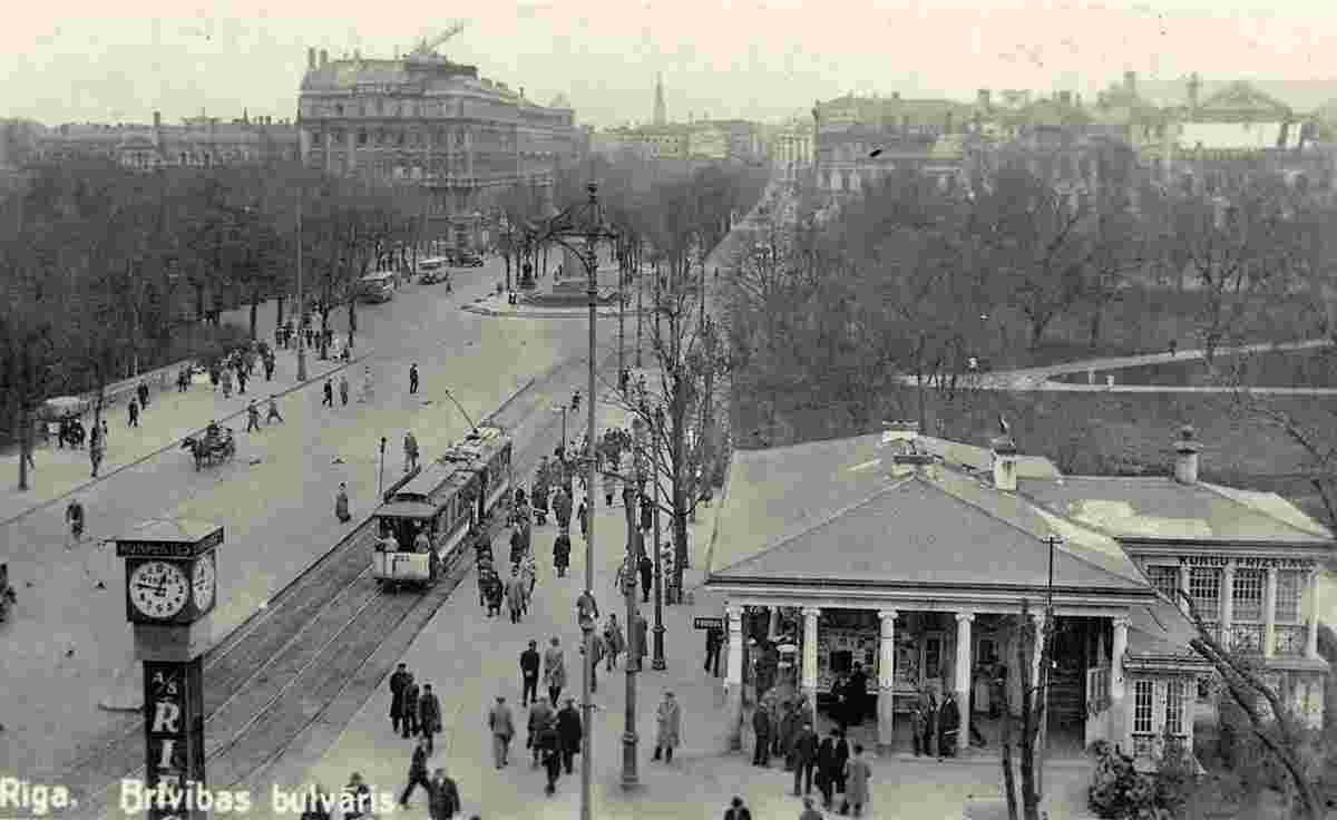 Riga. Brivibas Boulevard, circa 1930