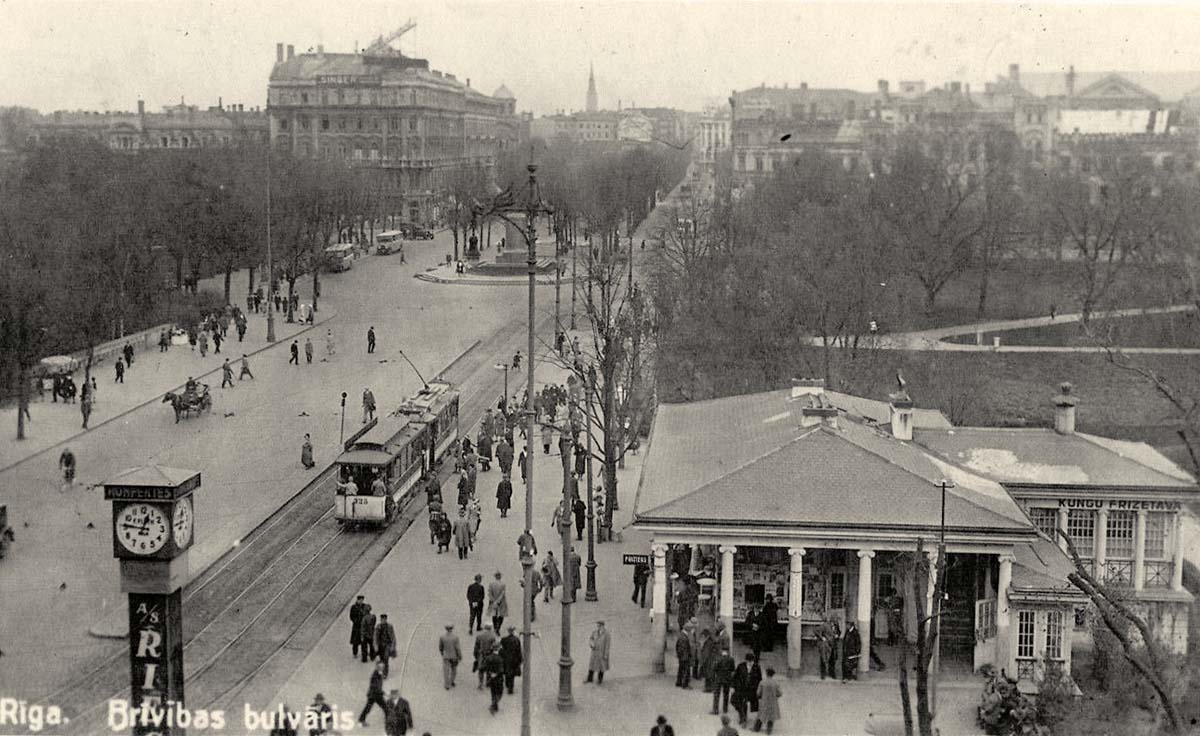 Riga. Brivibas Boulevard, circa 1930