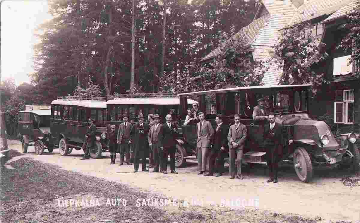 Riga. Bus route Riga - Baldone, circa 1925