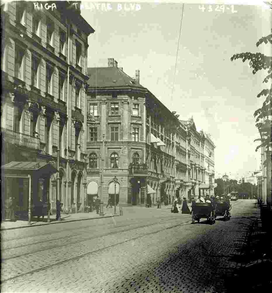 Riga. Theatre Boulevard, circa 1920