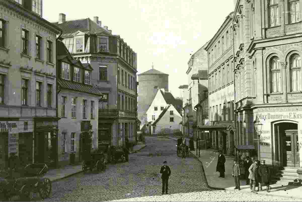 Riga. View by city street, between 1880 and 1890