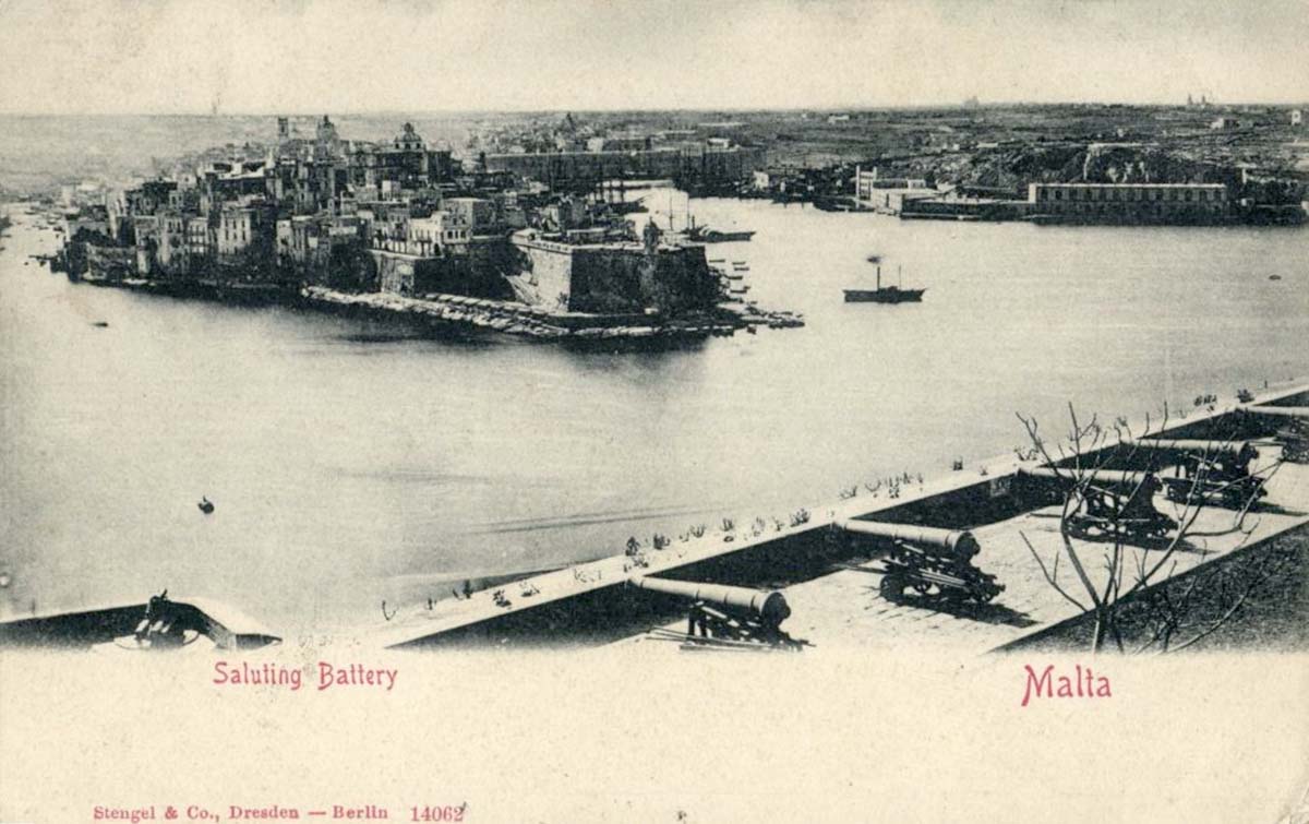 Valletta. Saluting Battery, 1902
