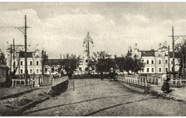Chisinau. Building Railway station and station square, circa 1920