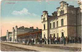 Chisinau. Central railway station, platform