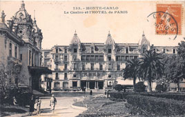 Monte Carlo. Hotel 'Paris', on left - Casino