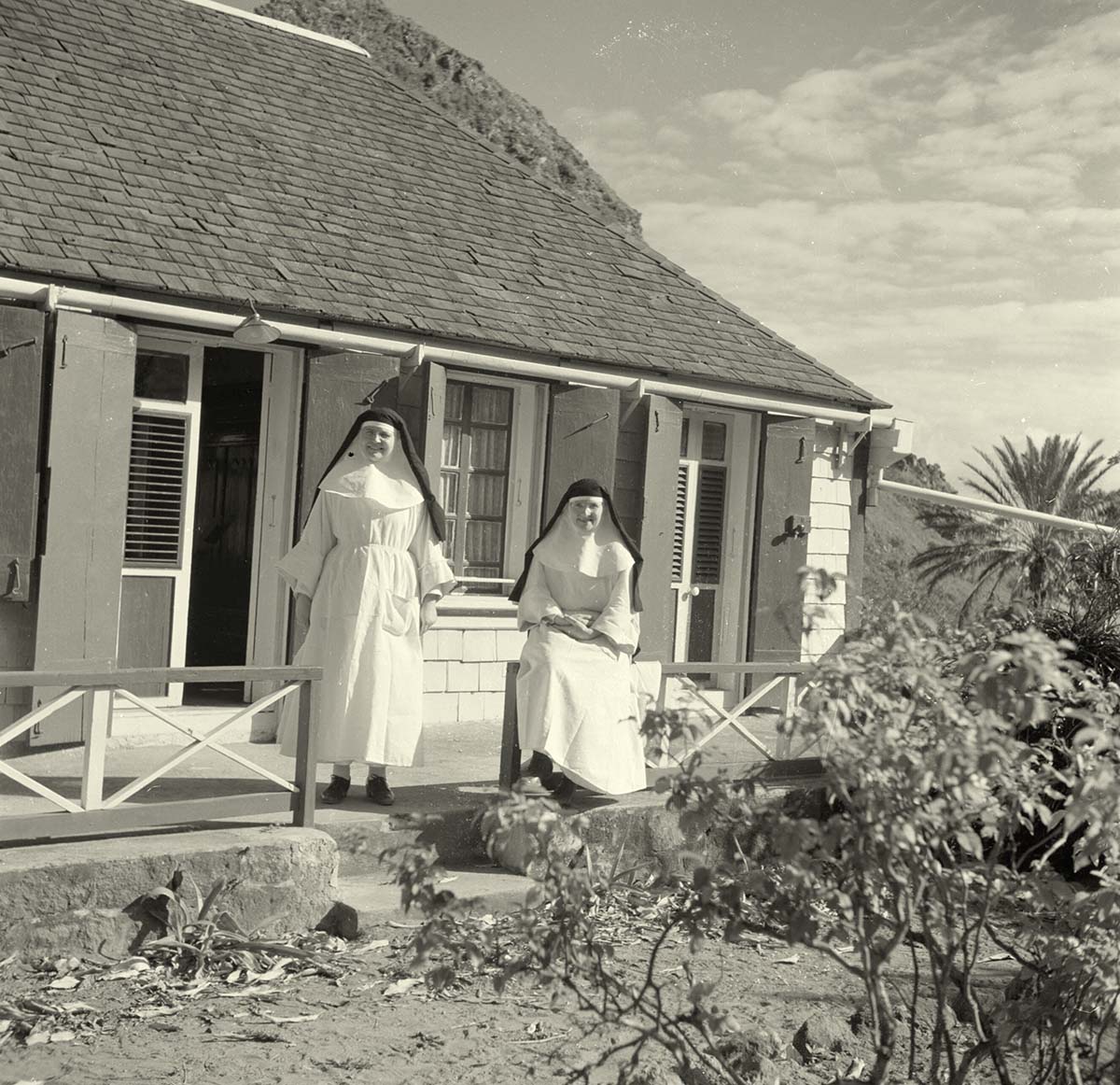 The Bottom. Two nuns at a house, 1947
