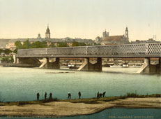 Warsaw. Iron bridge, circa 1890