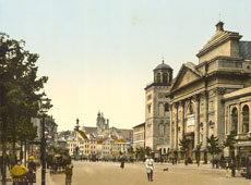Warsaw. St Anne's Church, circa 1890