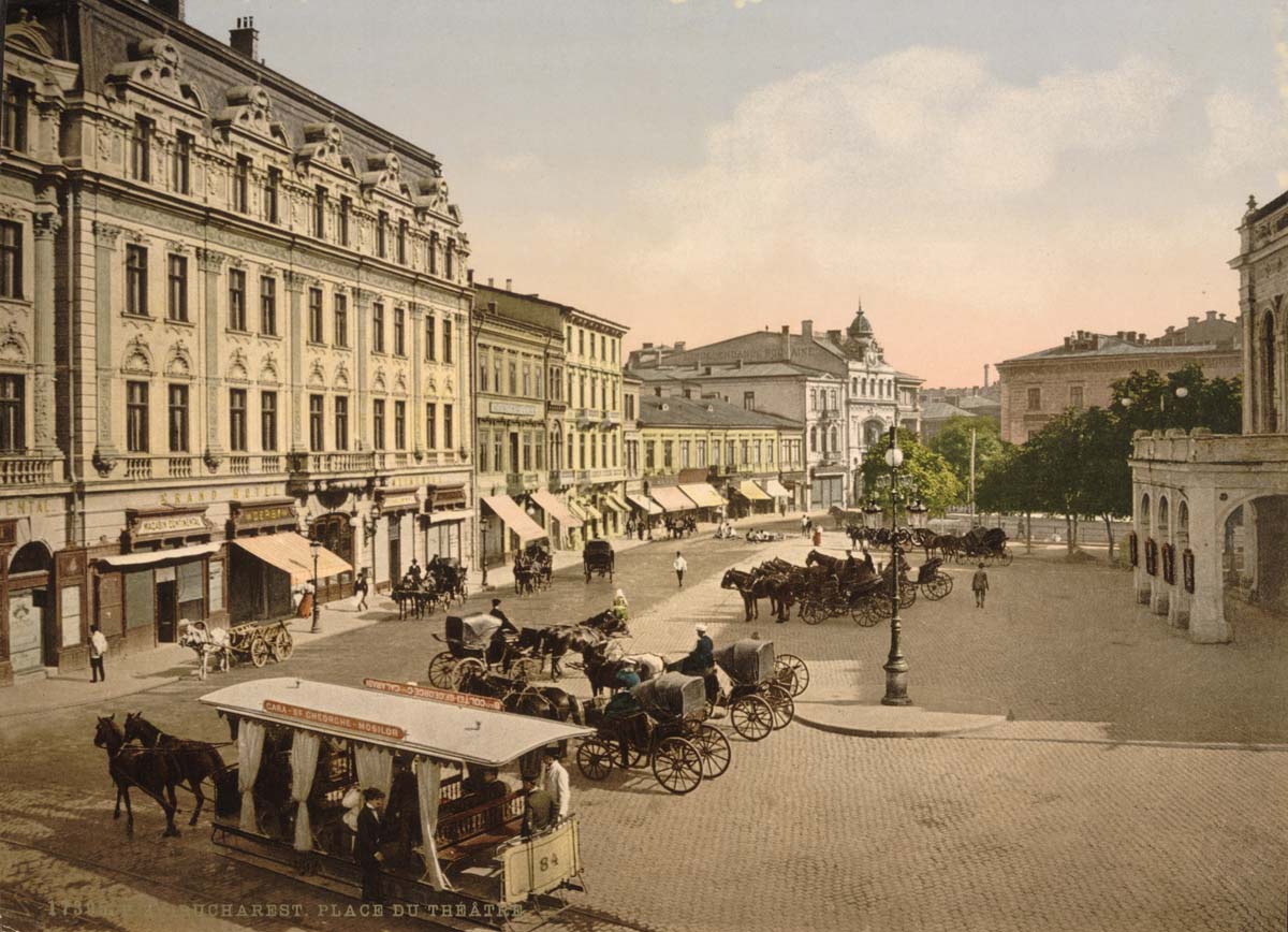 Bucharest. Theatre Square, circa 1890