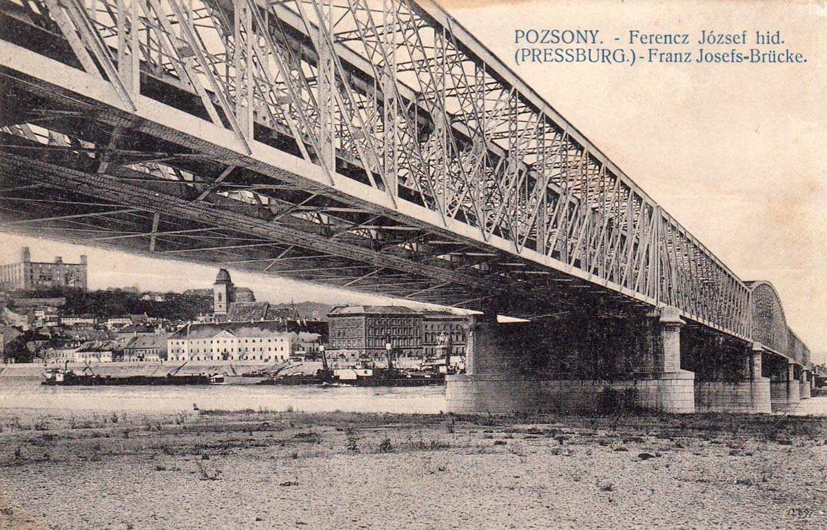 Bratislava. Donau - Franz Josef Bridge, 1910