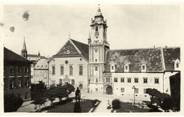 Bratislava. Main Square - Town Hall, 1949