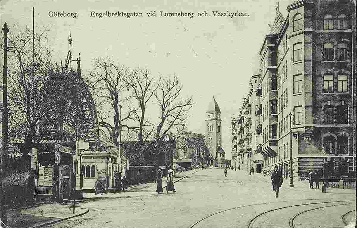Gothenburg. Lorensberg and Vasa Church at Engelbrekts street