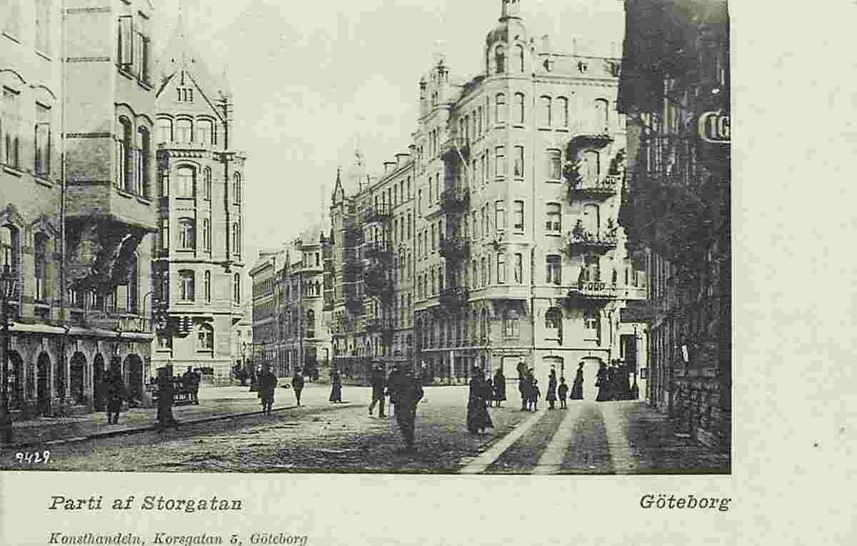 Gothenburg. Panorama of Storgatan