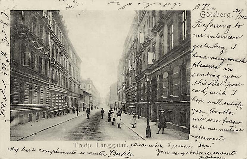 Gothenburg. Third Lang Street, 1902