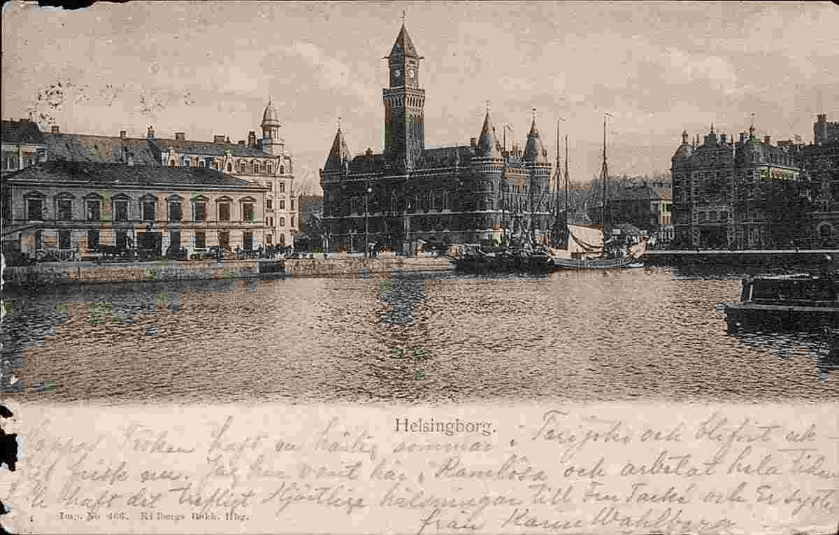 Helsingborg. Inner Harbor, 1901