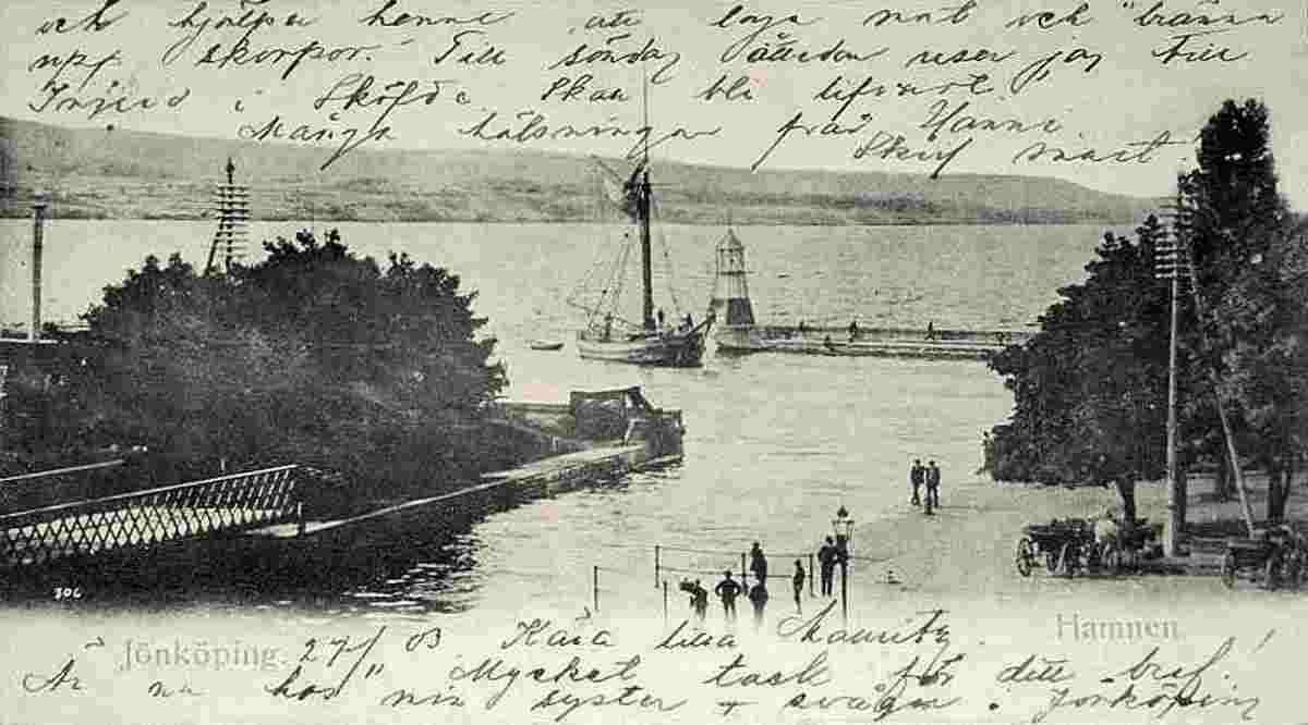 Jönköping. The harbor, 1903