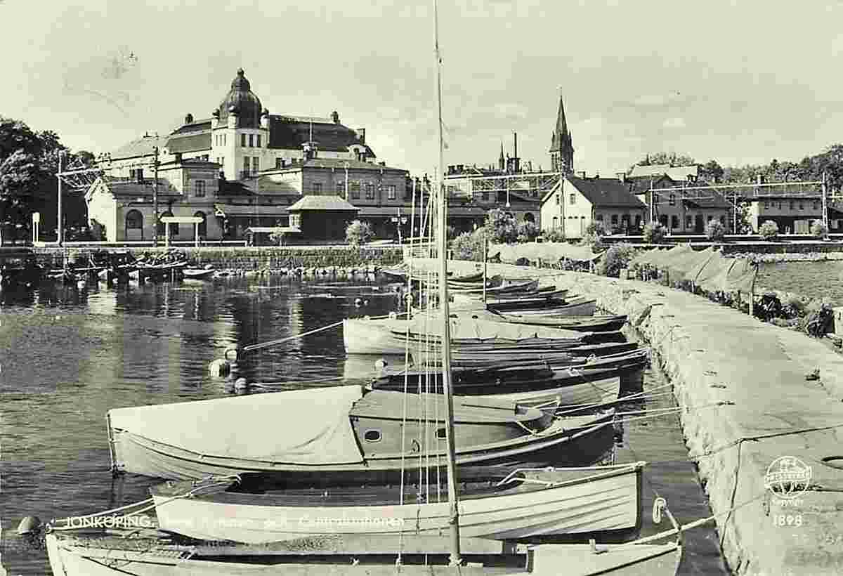 Jönköping. Inner Harbor and Central Station
