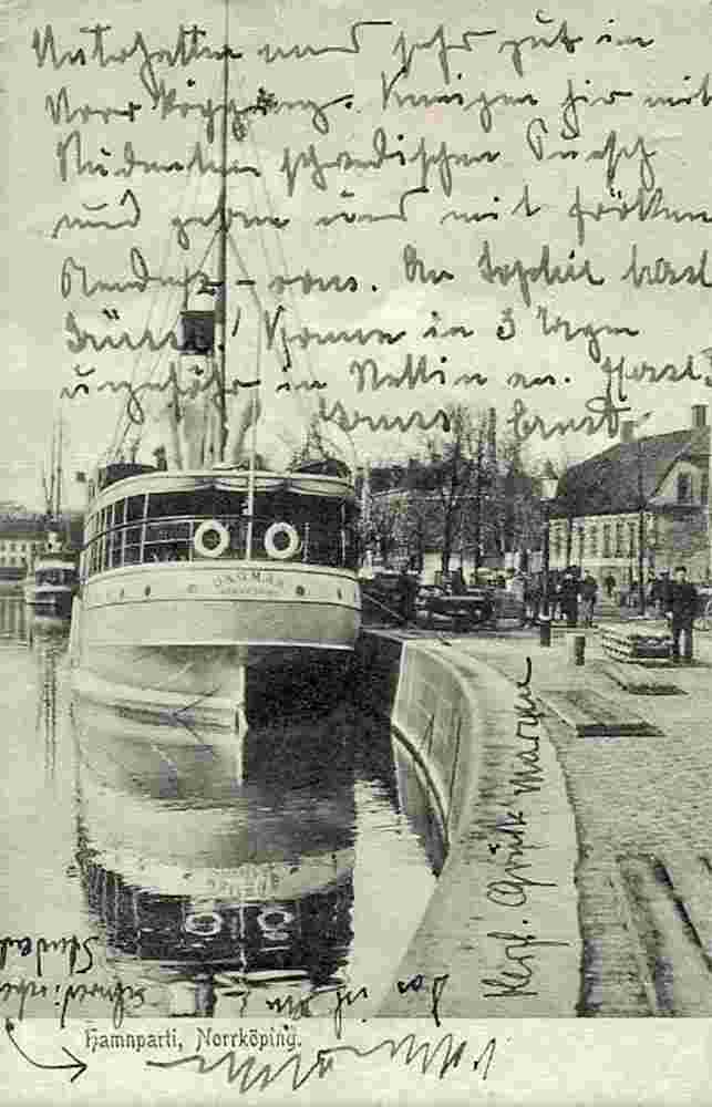Norrköping. Hamnen, 1907