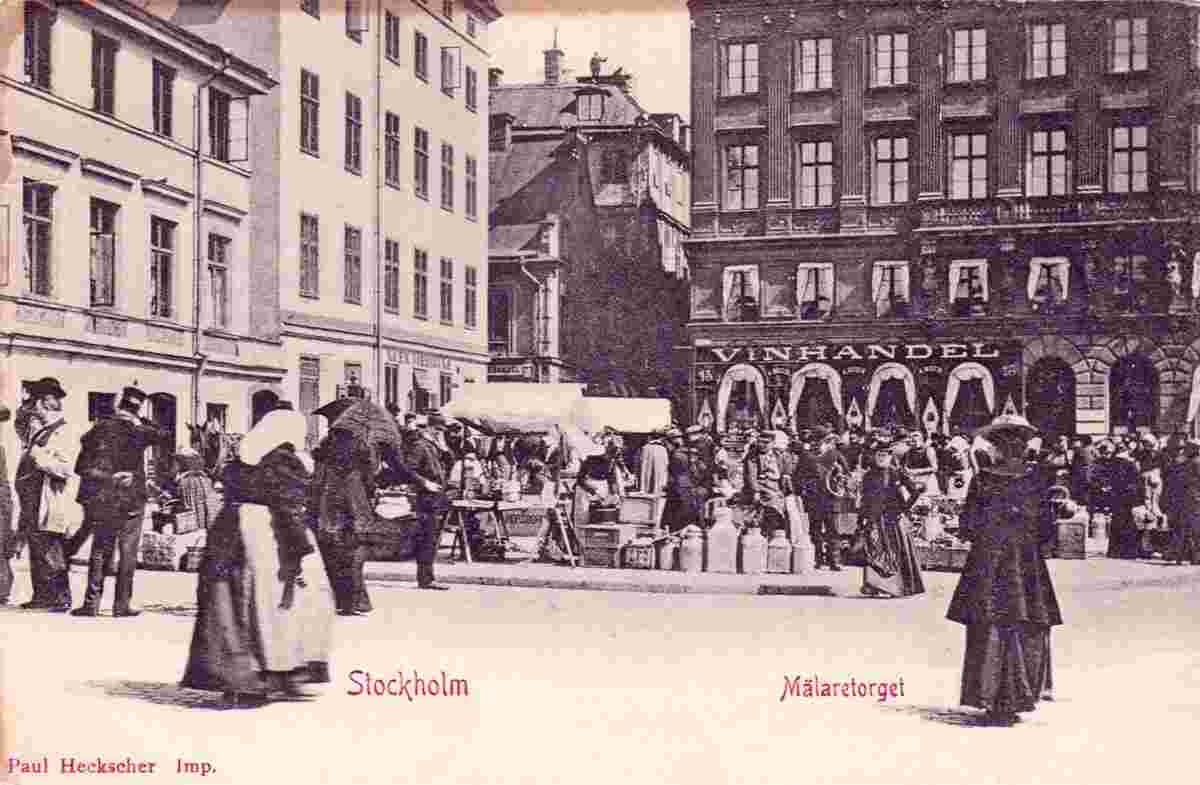 Stockholm. Mälaretorget, circa 1900s