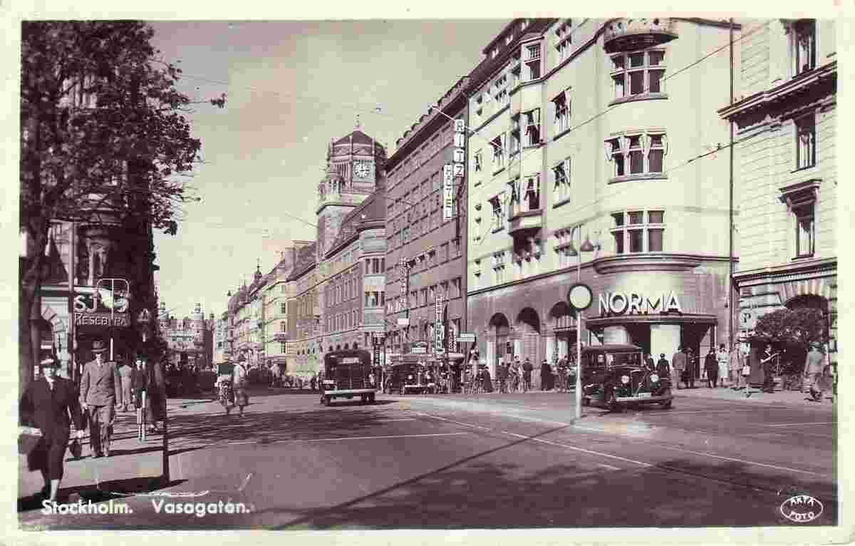 Stockholm. Vasagatan - Vasa Street, 1953