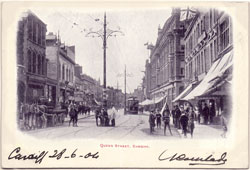 Cardiff. Queen Street, 1904
