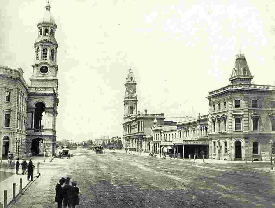 Adelaide. King William Street, 1880