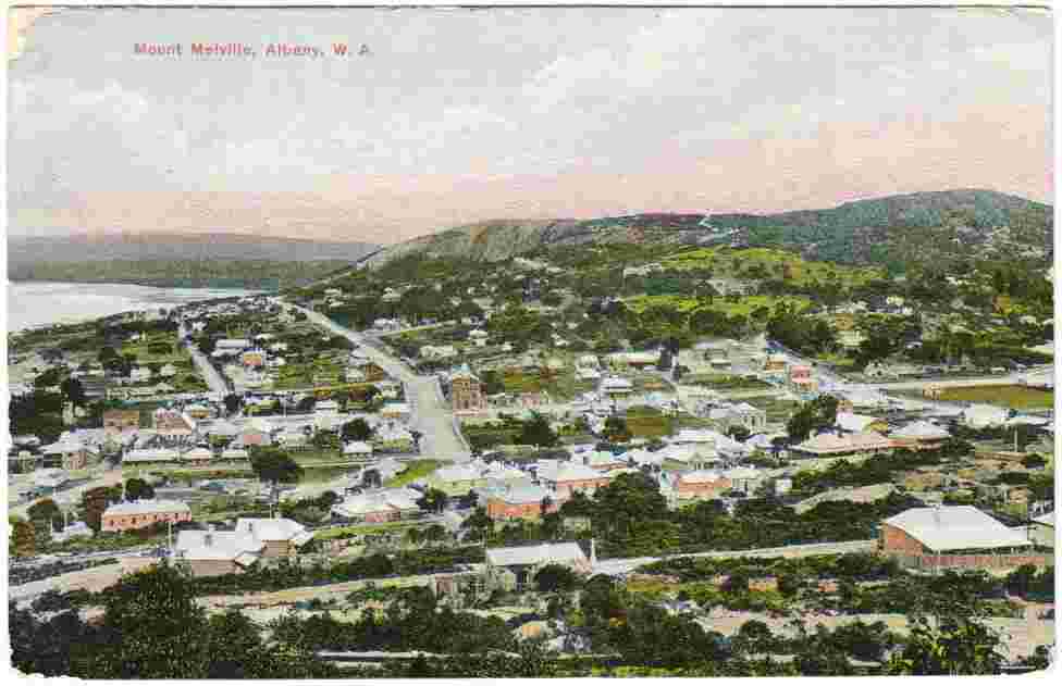 Albany. Panorama of the city and Mount Melville