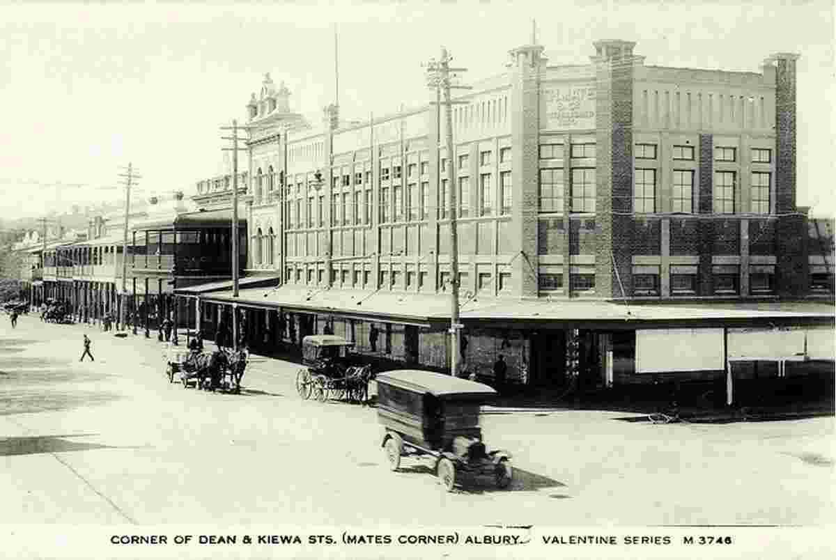 Albury. Corner of Dean and Kieva Streets, 1920s
