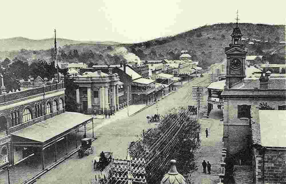 Albury. Dean Street, Looking West, 1890s