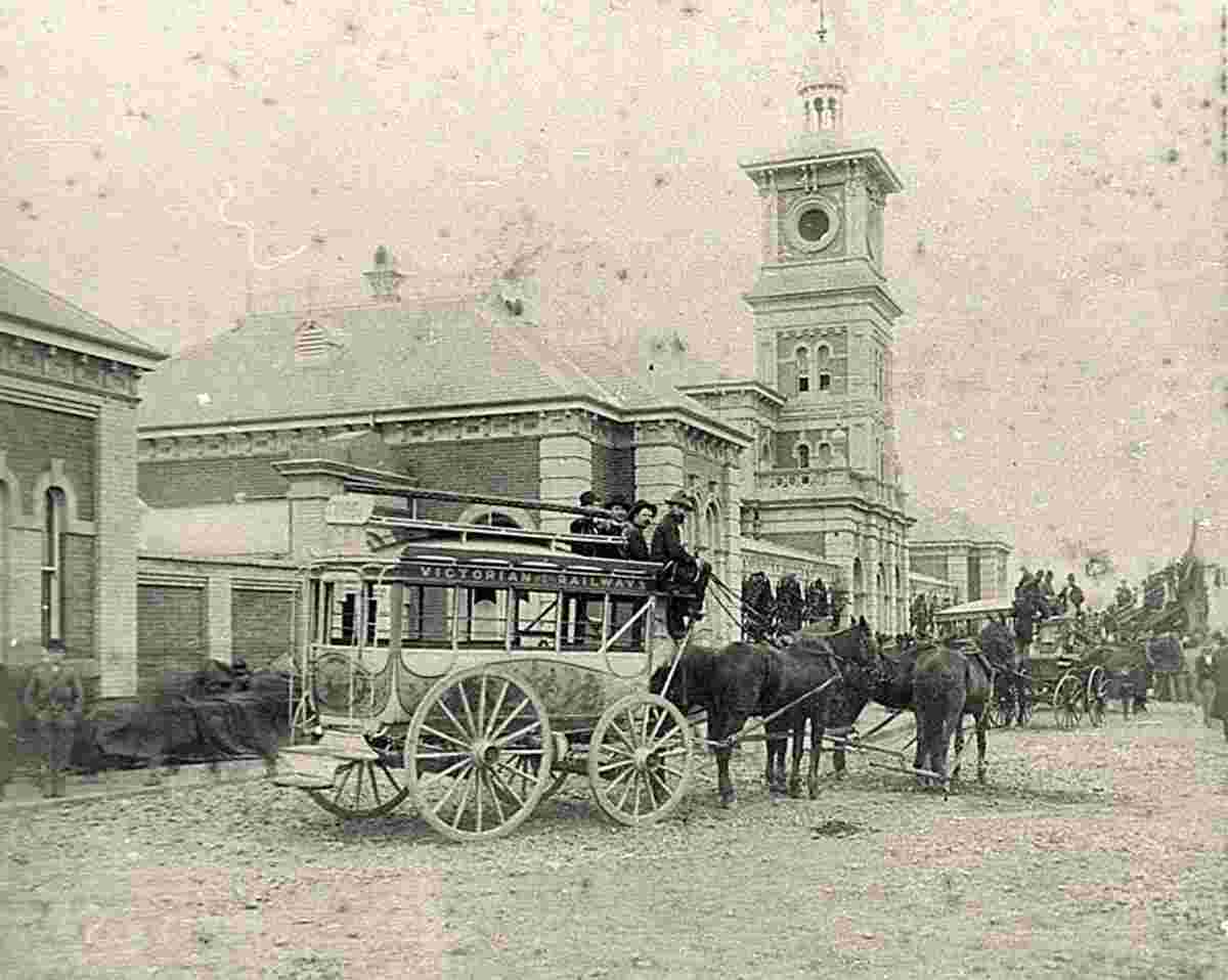 Albury. Railway station, 1883