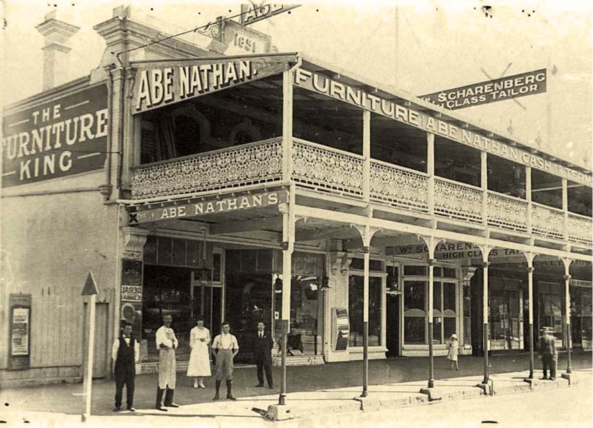 Albury. Shop 'King of Furniture Abe Nathan' on Dean Street, 1906